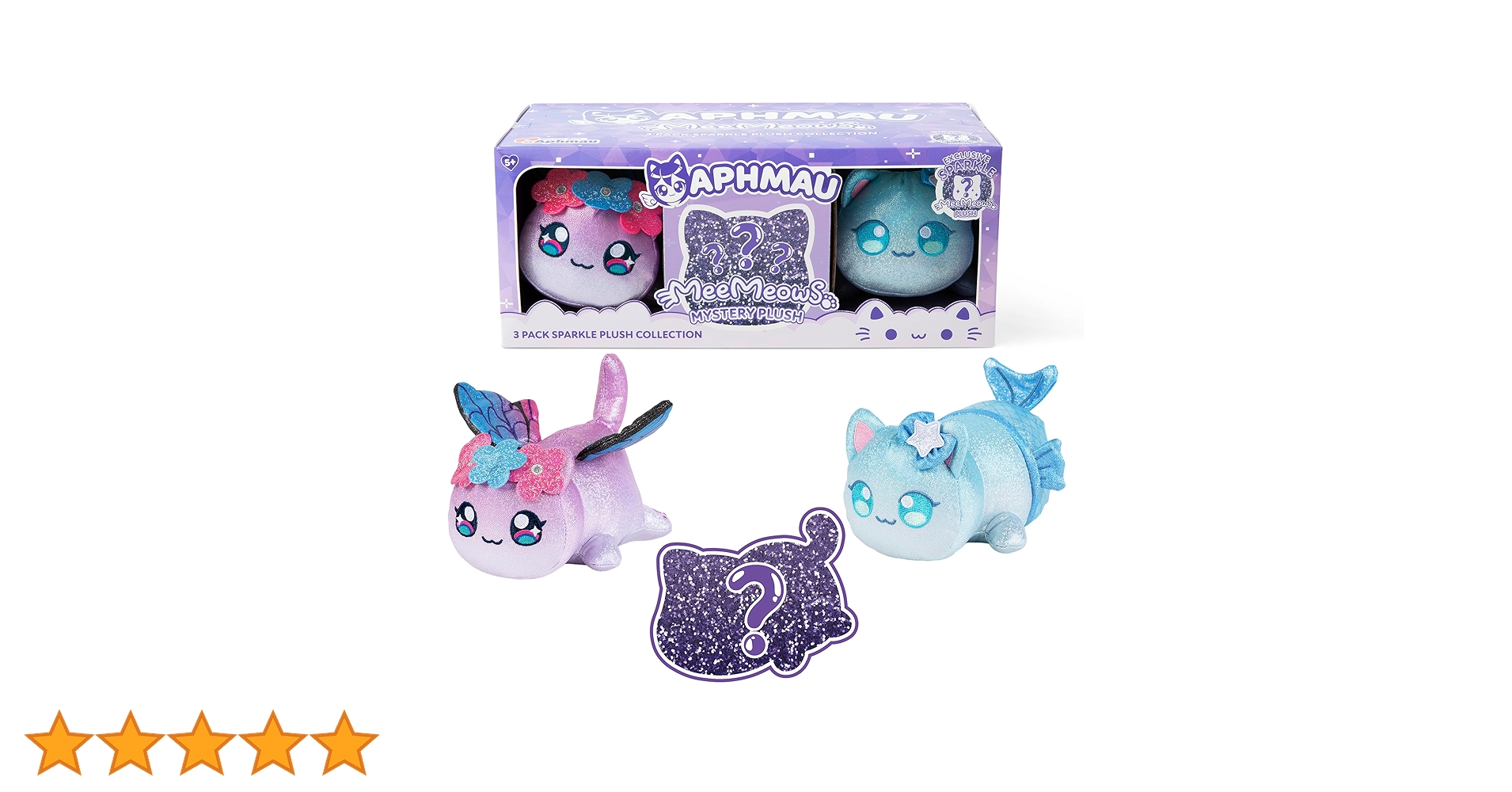 Aphmau 6インチ MeeMeow ぬいぐるみ 3個パック Amazon.com: Aphmau 6” MeeMeow Plush 3-Pack, Friends Surprise
